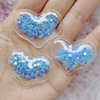 Transparent nail sequins PVC with bow, children's hair accessory