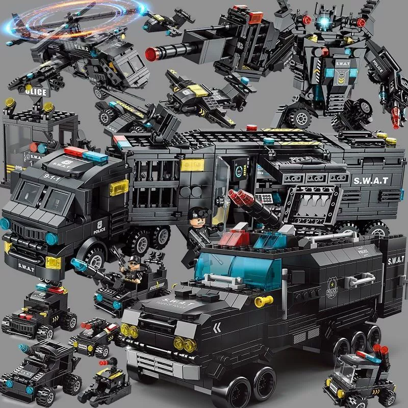 Конструктор Lego, игрушка для мальчиков, дорожно-патрульная тематика, 8–12 лет, подарок на день рождения