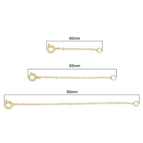 Gold-plated 14K color-preserving lobster claw extender chain DIY handmade bead bracelet necklace jewelry accessory