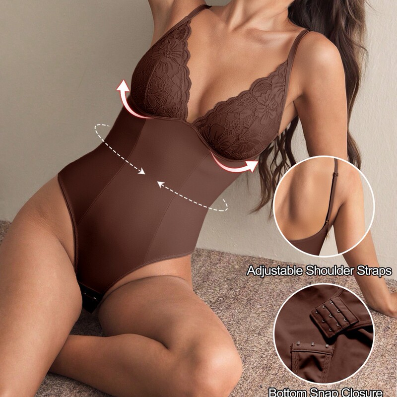 Cross-Border Sexy Lace Camisole Ice Silk Seamless Bodysuit with Large U-Shaped Back, Shapewear Base Layer Lingerie Cross-Border Sexy Lace Camisole Ice Silk Seamless Bodysuit with Large U-Shaped Back, Shapewear Base Layer Lingerie