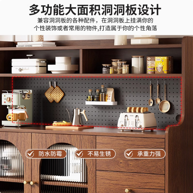 Aparador de lujo ligero, armario multifuncional, mueble de té integrado para sala de estar, mueble para vinos, mueble de almacenamiento de cocina moderno y minimalista para montar en la pared