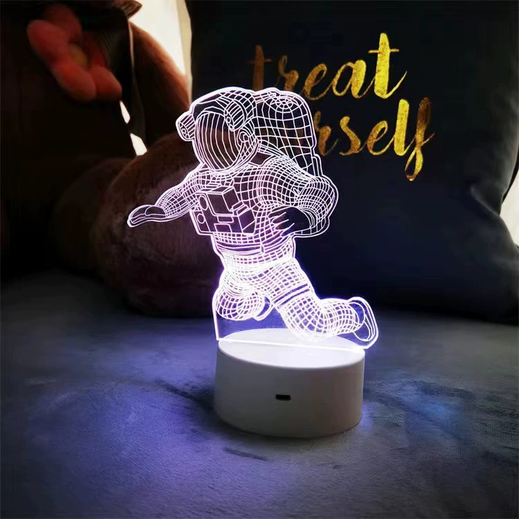 LED-ночник Creative Touch, питание USB/батарейки, 3D-акриловый дизайн, 15×5,5×20,5 см