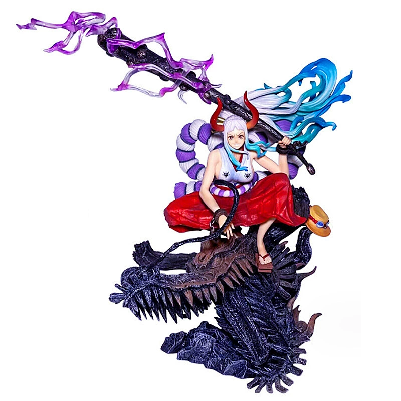 Фигура GK Yamato (One Piece) — поза crouching с основанием головы дракона, окрашенная коллекционная