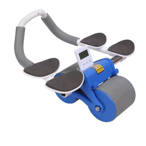 Abdominal wheel automatic rebound abdominal curling exercise muscle training tool for men and women home elbow support roller fitness equipment