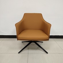 简约舒适洽谈接待会客班前椅售楼部4S店酒店大堂会所休闲区1桌4椅