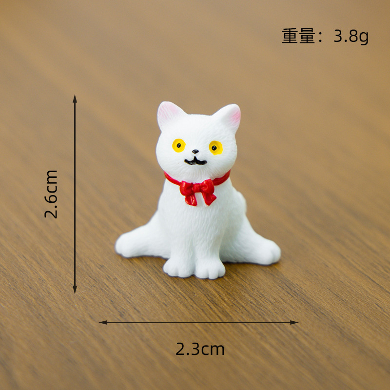 マイクロ風景装飾品かわいい子猫ホームデスクトップ樹脂 DIY クラフト装飾装飾品ハイエンドニッチ|undefined