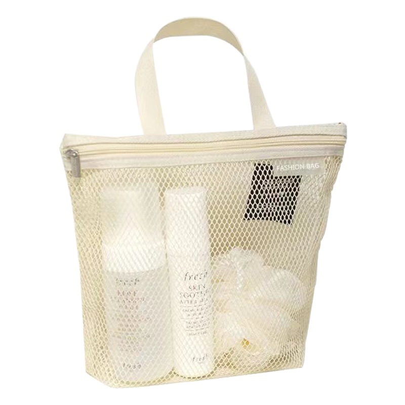 Hueco simple Mini bolsa de lavado de viaje de malla portátil estudiante bolsa de cosméticos Portátil Bolsa de almacenamiento de artículos diversos
