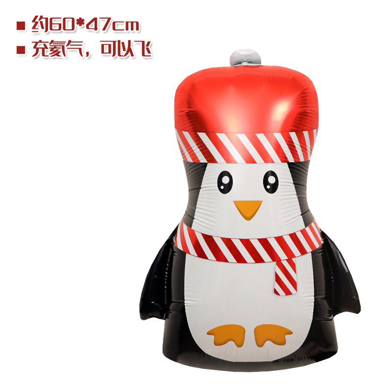 Tienda ventana Decoración Accesorios juguete globo Navidad caramelo muleta ancianos muñeco de nieve árbol de Navidad globo foto