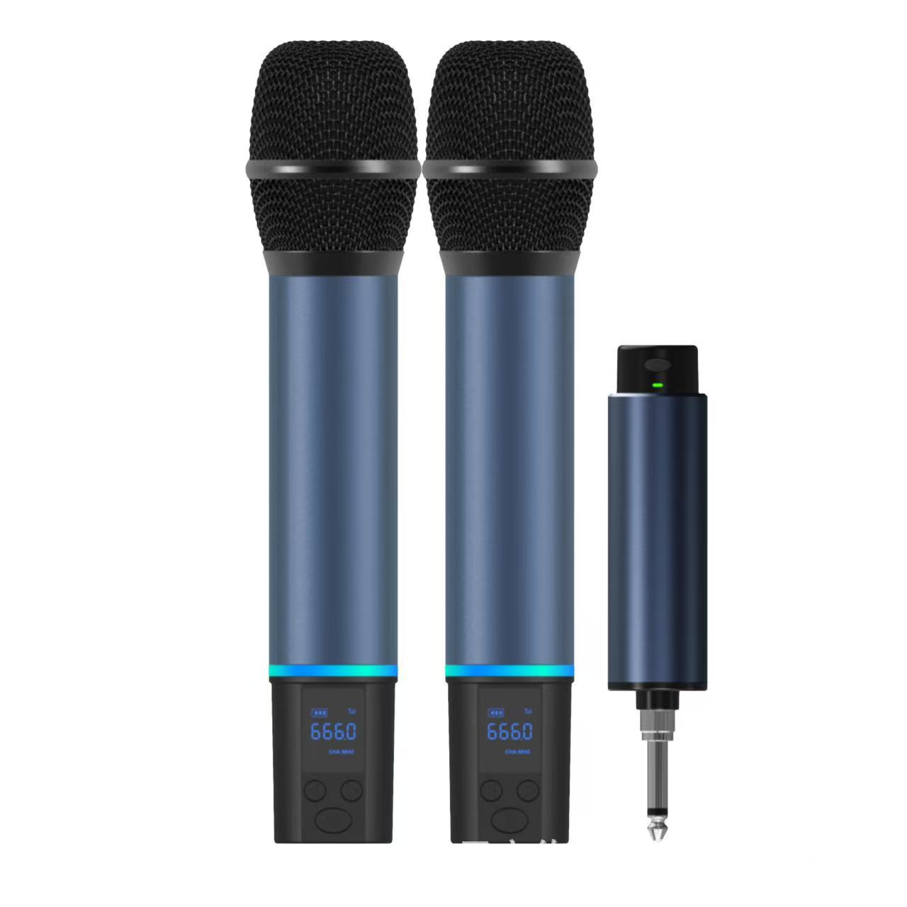 U-Section Adjustable Frequency Wireless Microphone Reverb Home Ktv Rechargeable Handheld Microphone Sound Card Reverb Sound Card Microphone