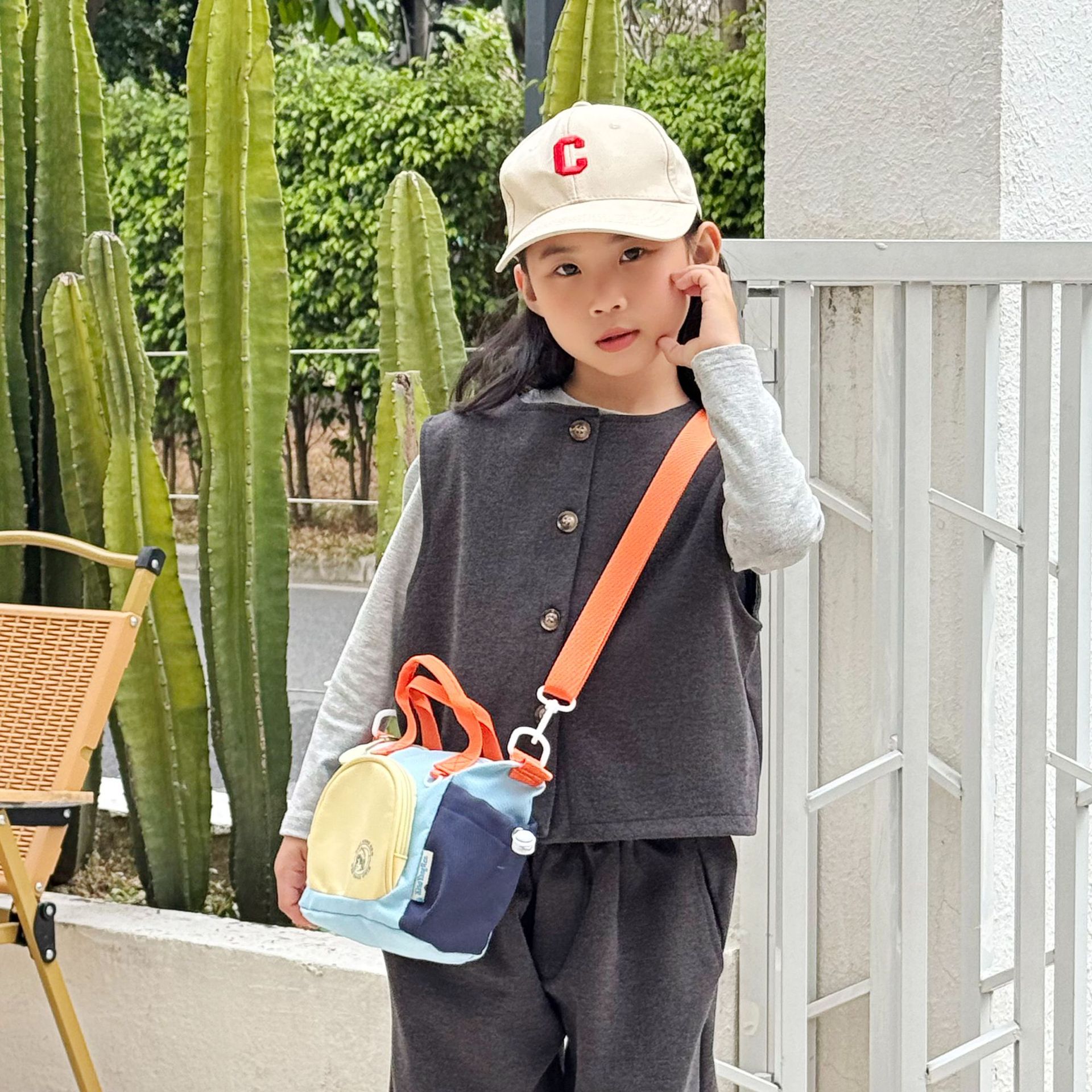 Bolsa de hombro de moda coreana para niños y niñas, bolsas de mano para bebés de color extranjero, 2026 nuevas bolsas de niños transfronterizas