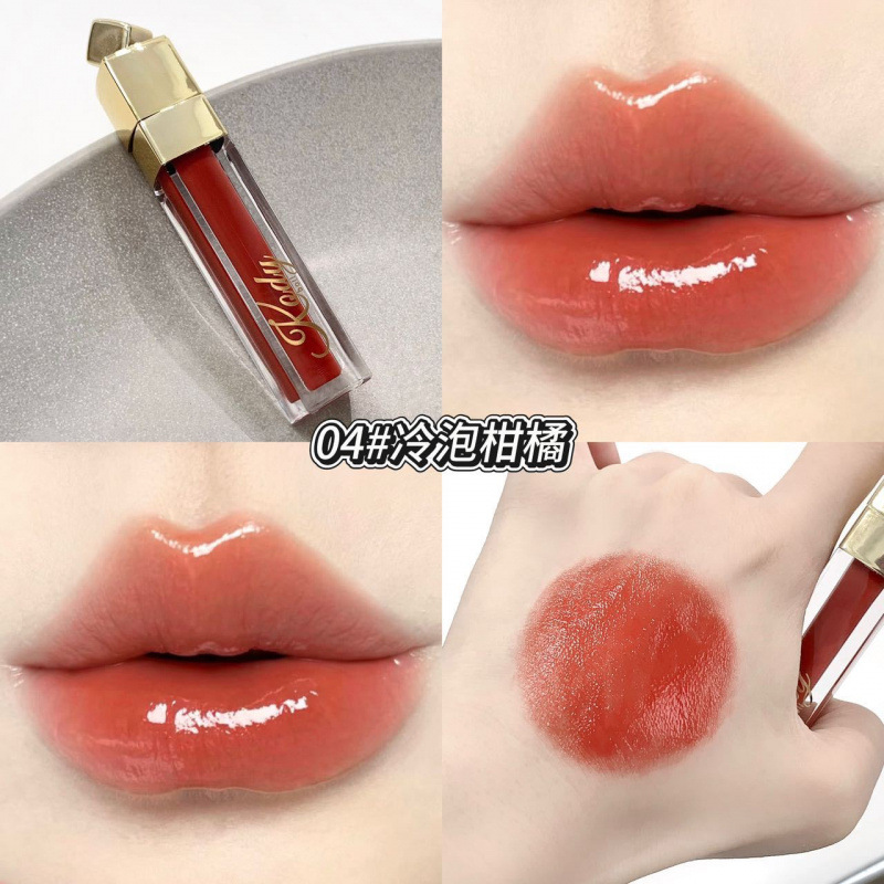 KodyboLL agua de agua, miel de labios transparente, humectante, fino, transparente, lleno, transparente, esmalte labial, maquillaje de belleza