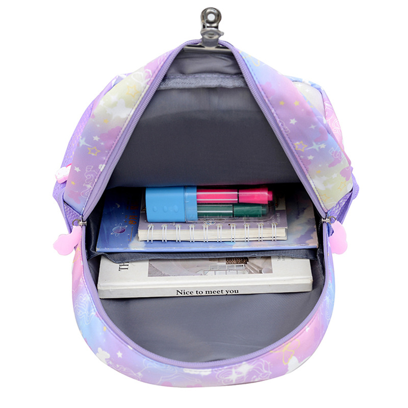 Kindergarten niña mochila escolar de 3 a 5 años mochila niña linda dibujos animados princesa mochila para niños unicornio transfronterizo