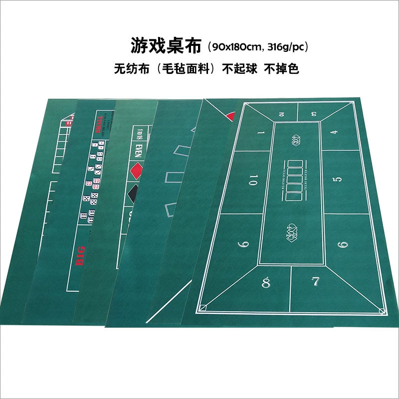 Игровая скатерть Card Pad Chips Настольная шерсть Нетканый Войлок 90x180 см Техасская рулетка Citi Bet Size