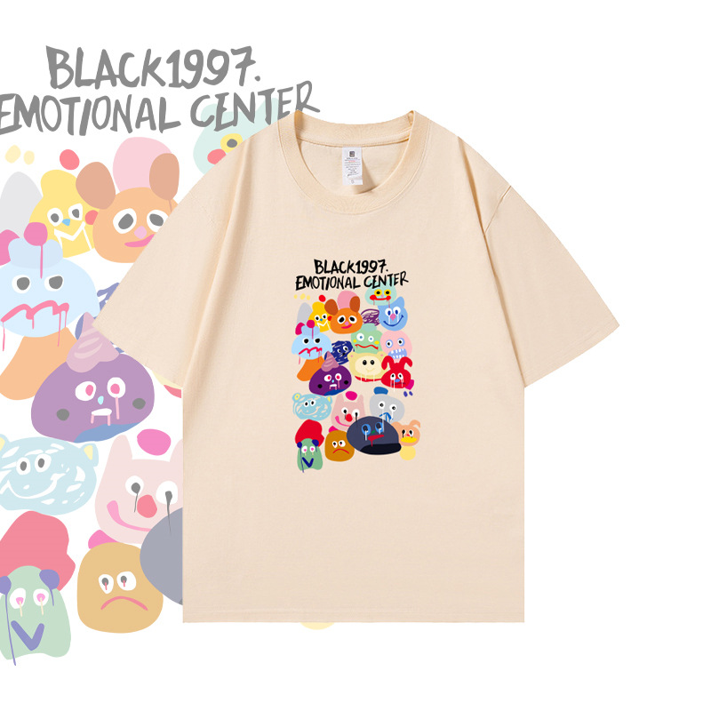Retro summer Japanese cartoon short sleeve T-shirt
