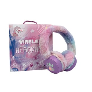 Fashionable plush doll, keep warm cartoon headphones, direct factory sales