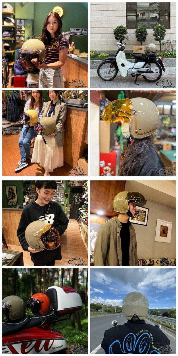 Adult Motorcycle Helmet CHIEF 34 Half Helmet DOT Certified
