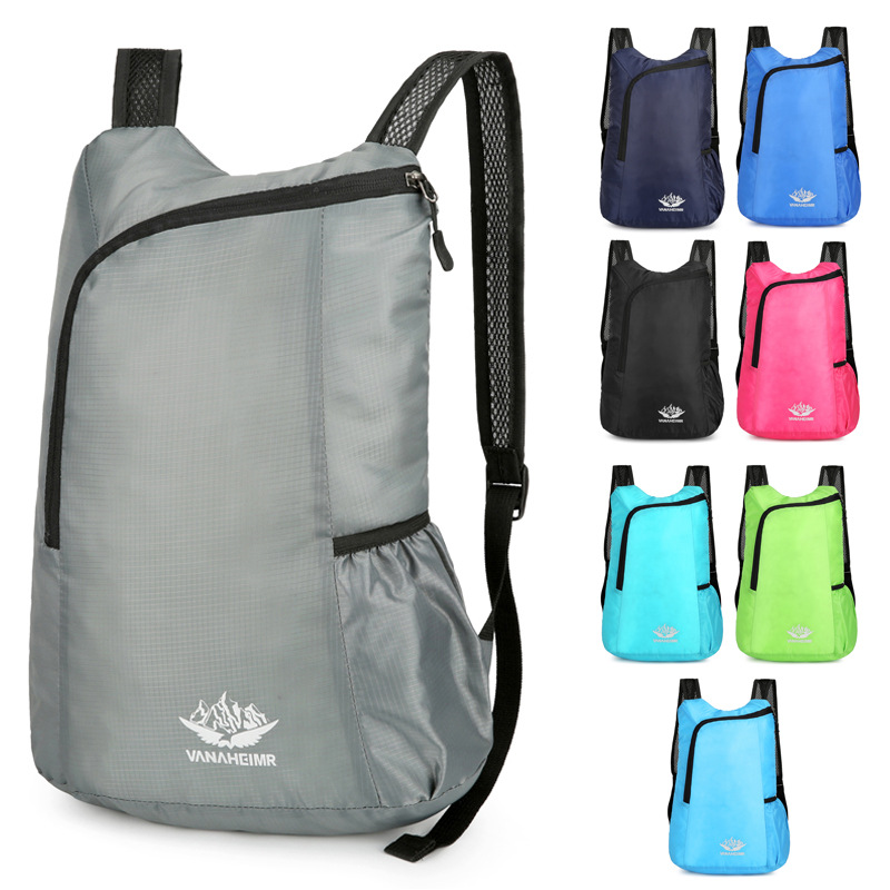 New cross-border folding backpack, sports backpack, outdoor cycling skin bag, fitness hiking backpack