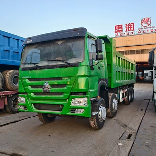 前四后八豪沃自卸车定制双桥渣土运输车375马力矿用土方工程车