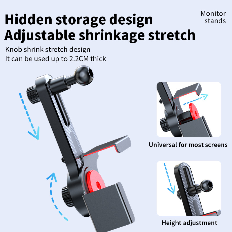 Car Mobile Phone Holder Multi-Functional Alloy New Energy Central Control Display Navigation Universal Non-Destructive Mobile Phone Support Bracket