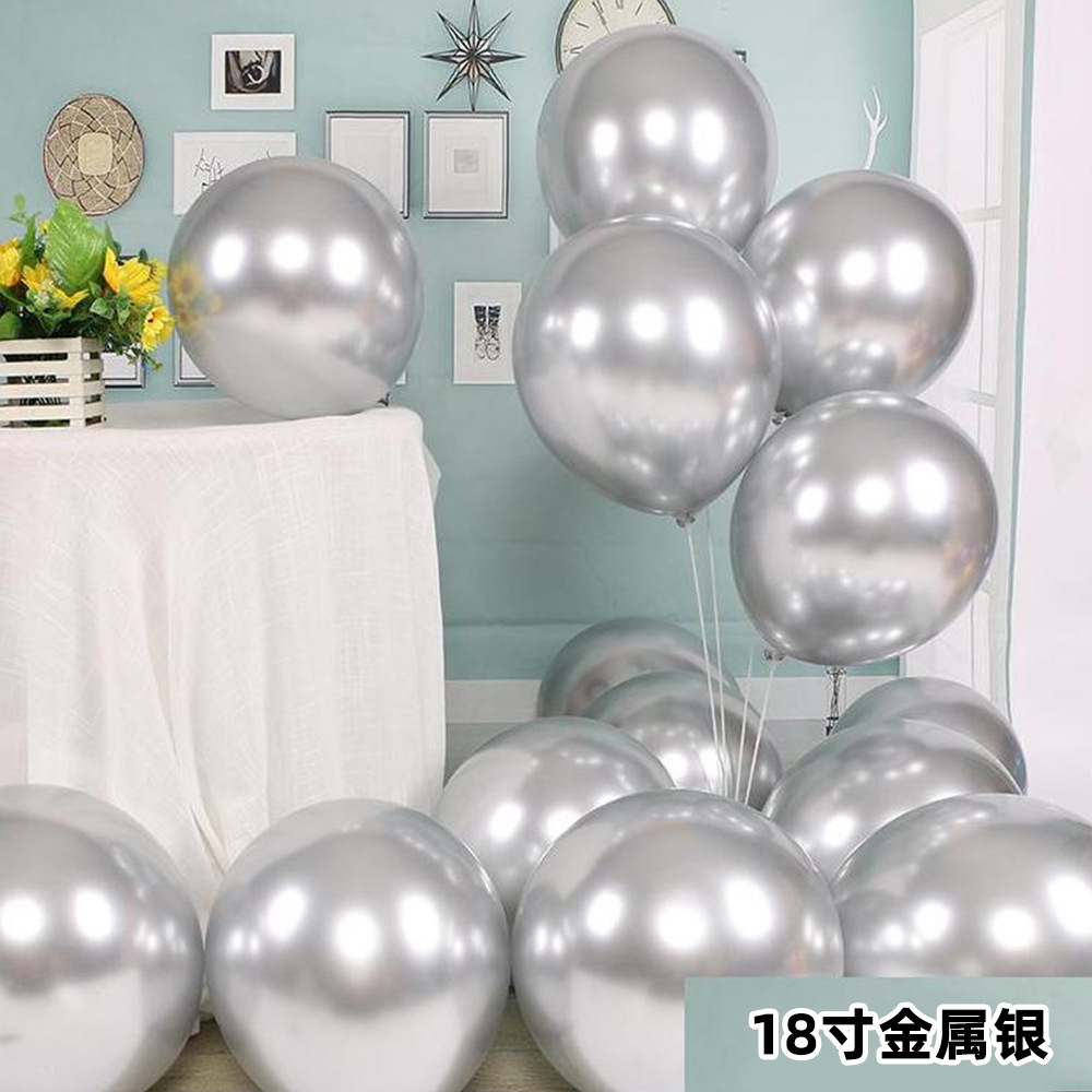 Globos de metal/látex redondos (5"/10"/12"/18") para bodas y cumpleaños al por mayor image 36