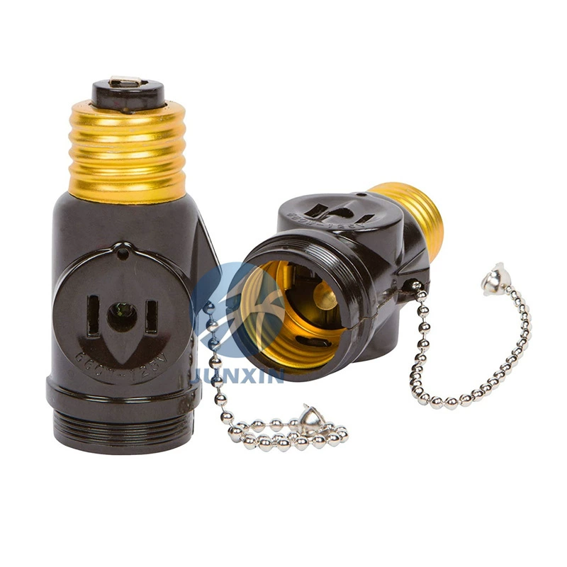 Бакелит E26 в американском стиле с переключателем на молнии с гнездом E26 патрон лампы преобразования зажигания E26 удлинитель патрон лампы преобразования