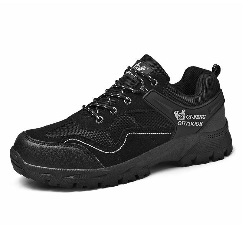 Waterproof Wide Men's Running Shoes Soft Sole Lace Up Sports Style_voghion.com