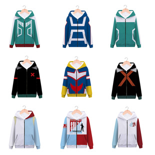 Cross-Border European and American Export Hot-Selling Fashion Trendy New 3D Hoodie Cos My Hero Academia Animation Series