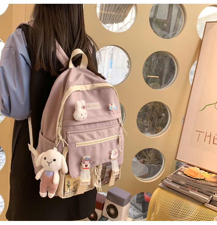 Wholesale Simple High Capacity Rabbit Doll Pendant Backpack Nihaojewelry display picture 38