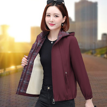 加绒加厚风衣外套女士2025年新款爆款秋冬小个子妈妈休闲短款夹克