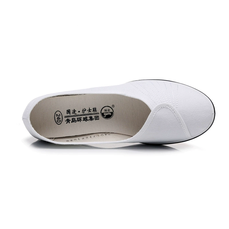 White black nurse uniform, cloth footwear, work white shoes, for beauty salons