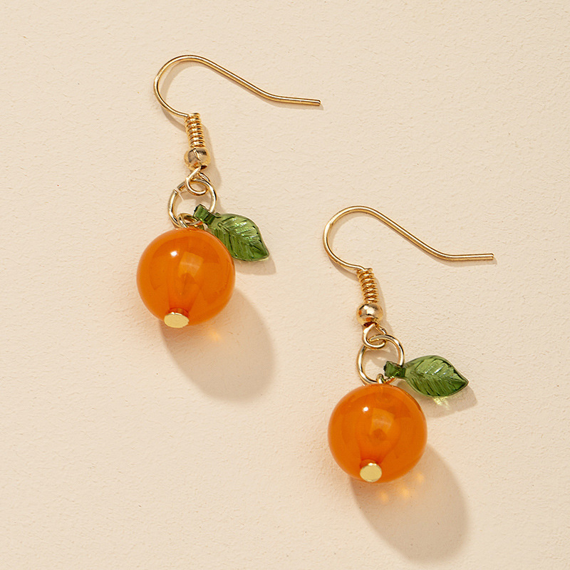 Fashion Orange New Earrings display picture 2