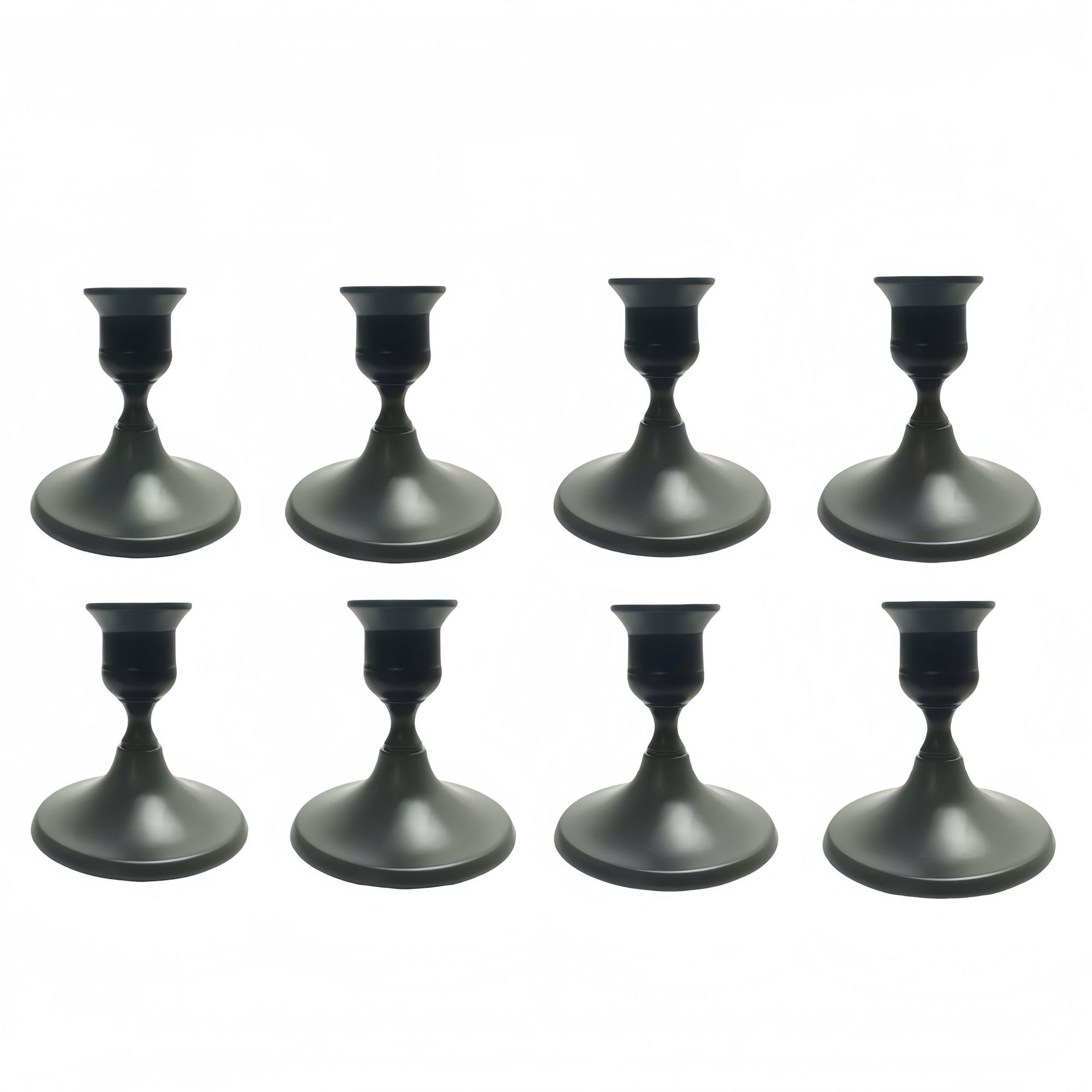 Adornos de candelabros pequeños simples de estilo europeo Navidad San Valentín luz de velas Cena Sentido de ambiente Candelabros Decoración de bodas