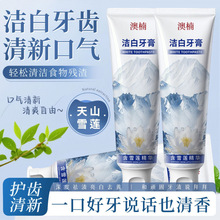 澳楠洁白牙膏含天山雪莲精华牙膏温和保湿清洁口腔异味持久留香