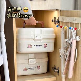 Student dormitory standing medicine storage box large capacity high color value main cabinet emergency medicine multi-layer classification medicine box