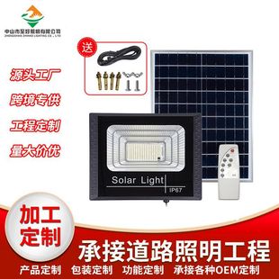 Amazon Solar Floodlight Garden Light Automatically Lights up after Dark Customized Cornucopia Outdoor Waterproof Induction Street Light