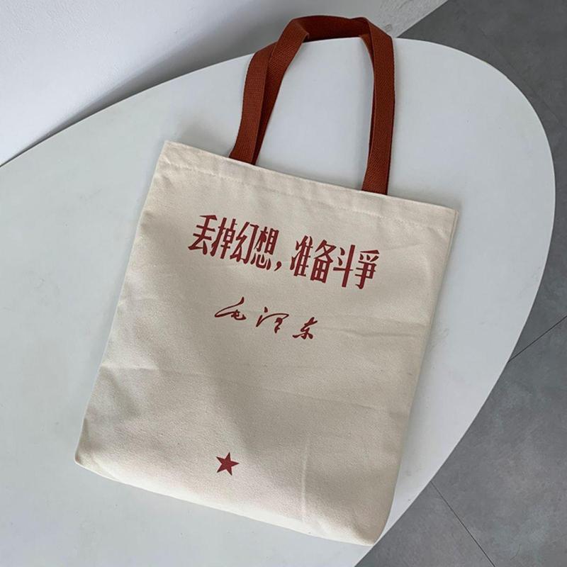 卡通学生帆布包上课可装书小众设计感单肩包女大容量ins百搭手提|undefined