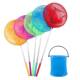 Children's fishing net retractable dragonfly net pocket fishing pocket color fishing butterfly insect outdoor toy butterfly fishing net