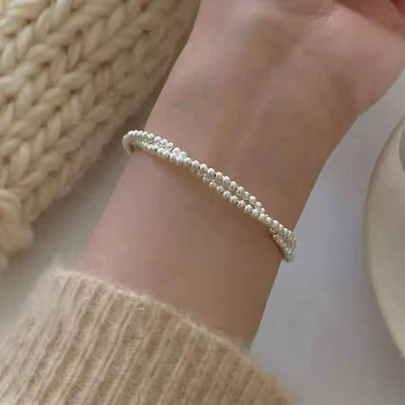 Round Zircon Bracelet Beads, 925 Silver Sample, Simple Elegant Charm (Multiple Codes)