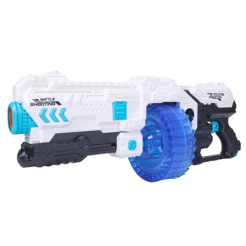 Xionghai Toys Boys 30 ráfaga eléctrica Pistola de balas suave automática Regalo para niños Blaze Flame Caja de regalo XH9963