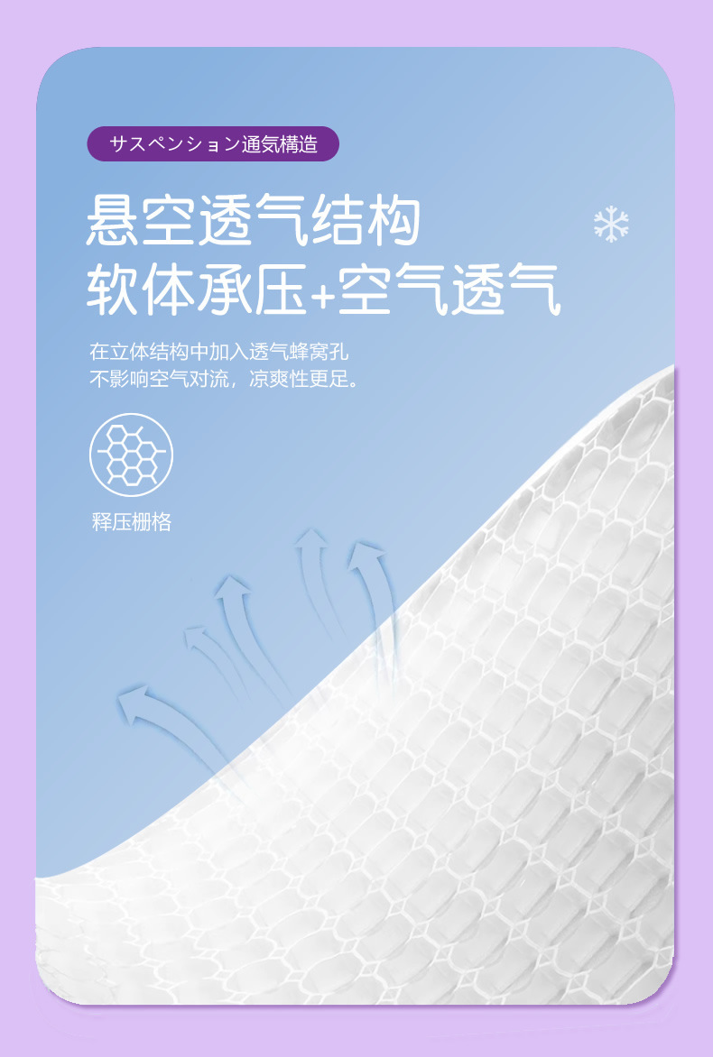 Kuromi Car Seat Cushion Summer Cooling Cushion Breathable Honeycomb Gel Silicone Goddess Single Driver Cooling Seat Cushion