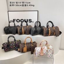 跨境驴家手提包小包波士顿高级质感斜挎包单肩枕头包包批发代发