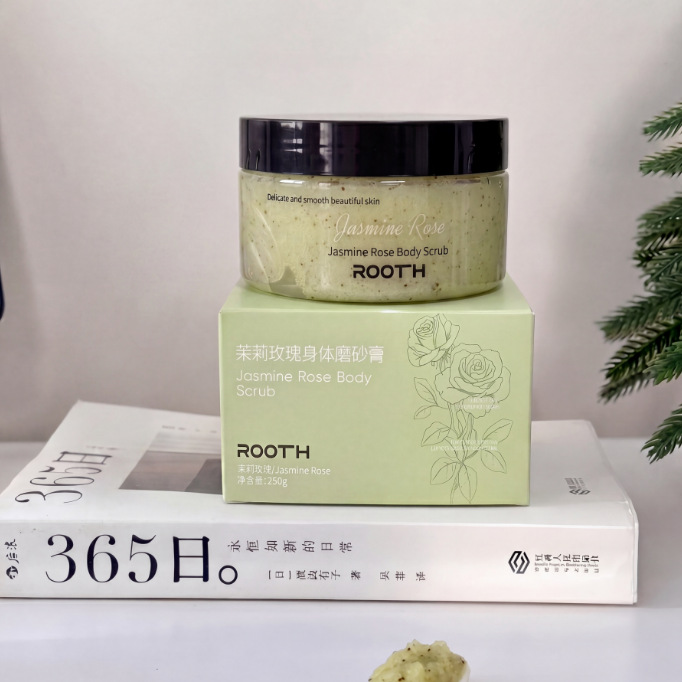 Exfoliante Corporal de Rosa 250g, Humectante y Exfoliante para Todo Tipo de Piel