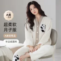 Xi yue оптовая продажа плюшевых поросят класса А зимний бархат утолщение кормления кормления после беременности беременные пижамы