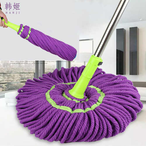 UMC7 wholesale self-wringing mop household hand-washable lazy cotton thread mop absorbent old-fashioned self-wringing water mop clean