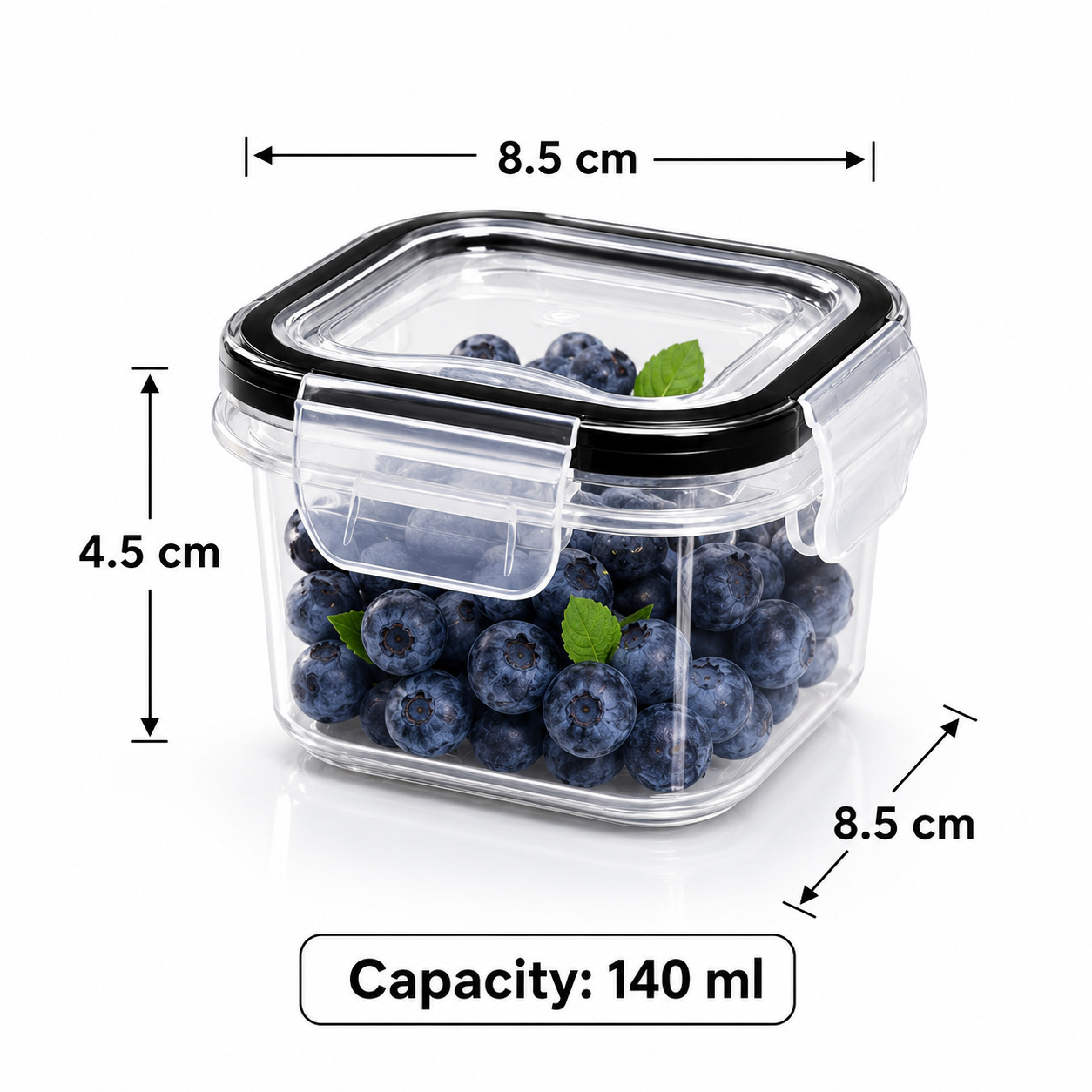 Caja cuadrada 140ml