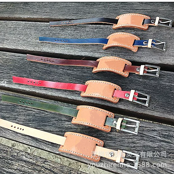 Simple and practical bicycle front wheel leather fixing belt multi-color optional bicycle stable leather lock