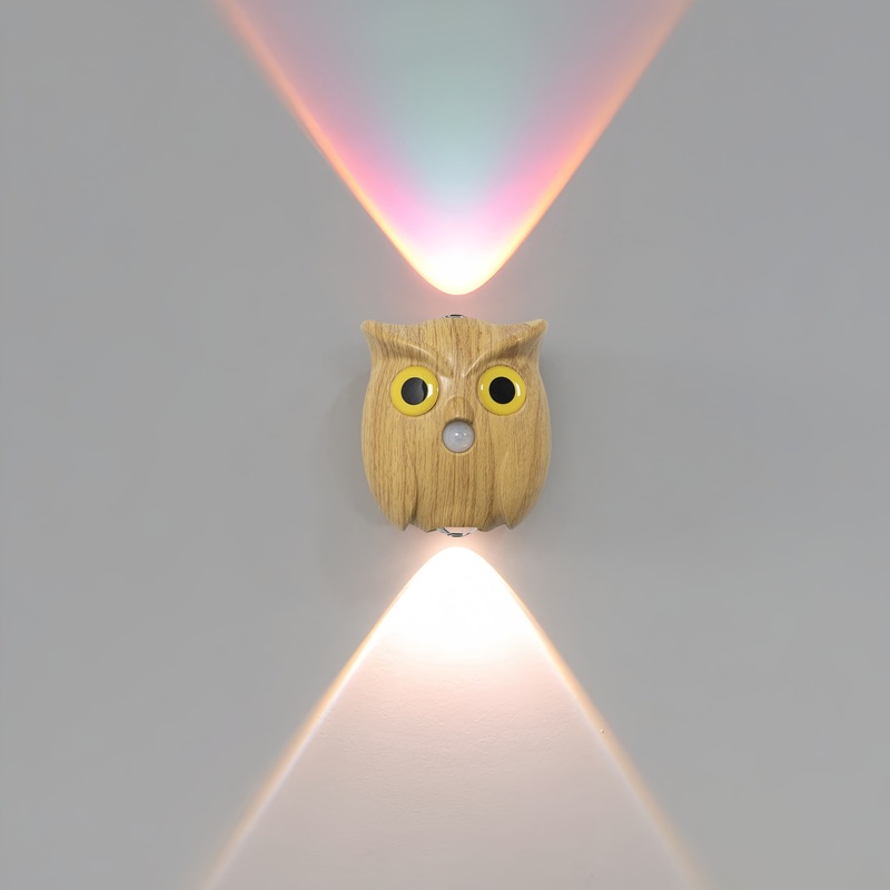 猫头鹰智能夜灯充电款运动感应灯人来即亮人走灯灭氛围感过道壁灯|undefined