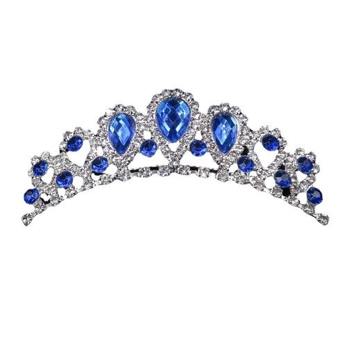 New style wedding hair accessories, rhinestone crown ornaments, colorful hair combs, comb ornaments factory wholesale direct supply 