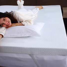 亚马逊Memory Foam Cooling Mattress Topper 凝胶记忆绵凉感床垫