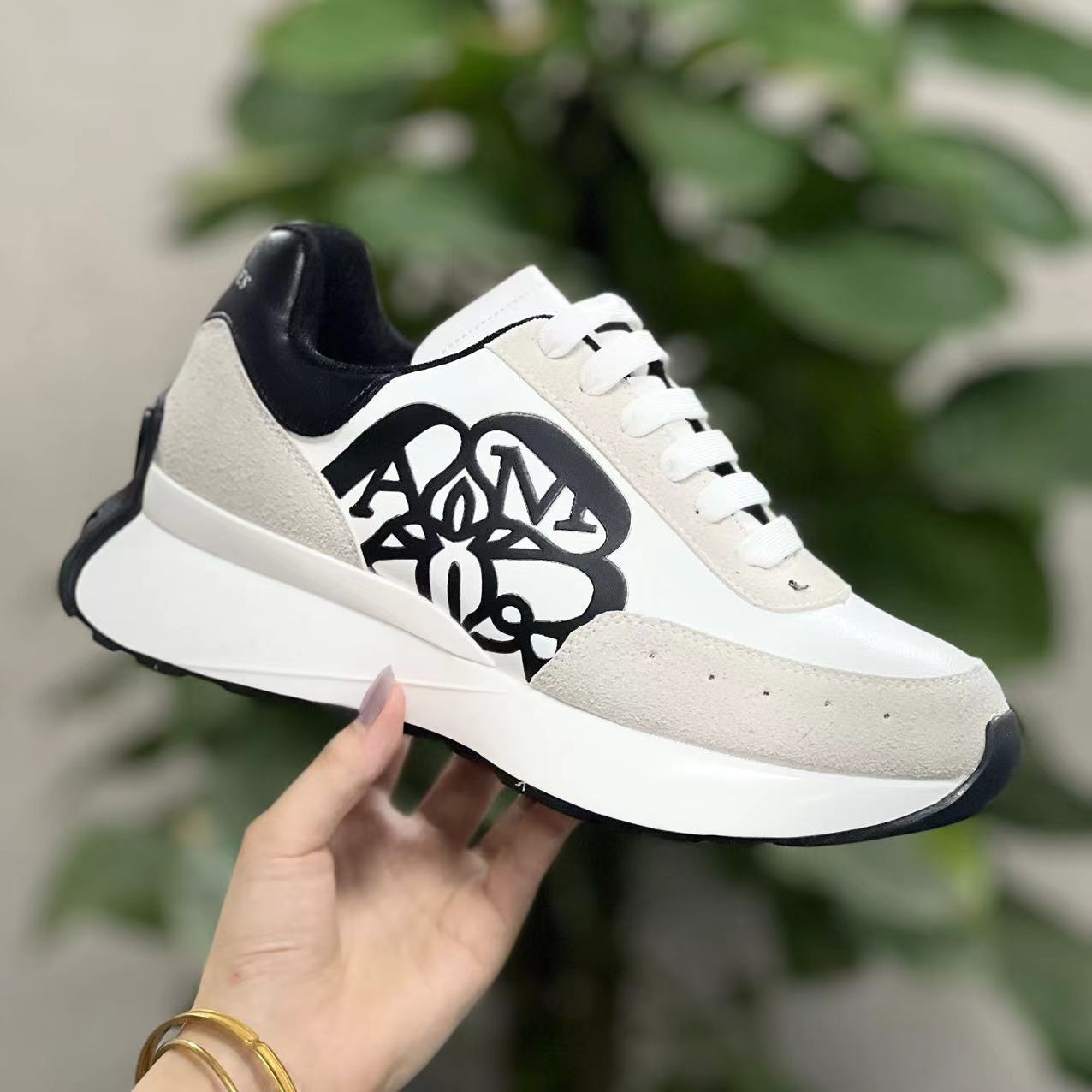 Spring and Summer New Platform Women's Shoes Thick Sole Inner Heightening Dad Shoes Genuine Leather Casual Sports Women's Shoes Factory Drop Shipping